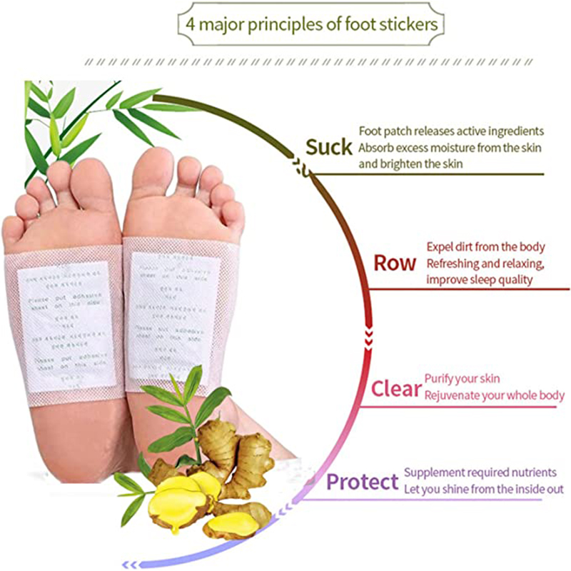 Detox Foot Patch - 10pz Cerotti Detox per Piedi Anti-Gonfiore,